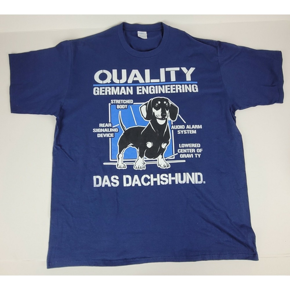 Dachshund Funny Shirt Dog Gift Wiener Dog Doxie Lover Tee T-shirt Navy 2XL